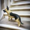 German Shepherd Realistic Dog Showpiece Statue Figure Idol for Home Decor Items Living Room Decoration, 11 Inches Height
