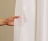 Univer US Maybee Mirror Lace 100cm Wide x 103cm Set of 2 Flame-Retardant Curtains, White, Long,
