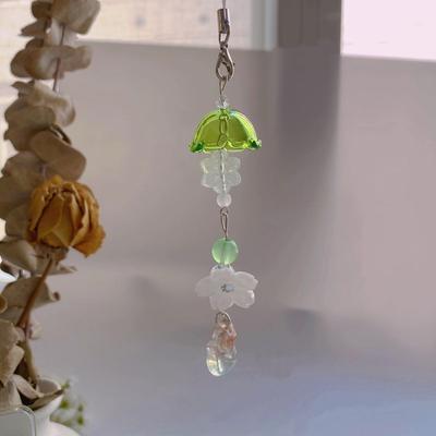 Handmade Beaded Girlish Accessories: Wind Chime Bag, Phone Chain, Cute Notebook, CCD Pendant, Journal
