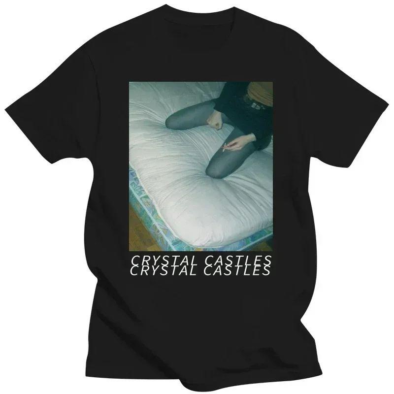 ROCK Vintage T ShirtsCrystal Castle Band Album T-shirt Summer New Style Casual Fashion T-shirt Y2k Punk FashionT-shirts Unisex