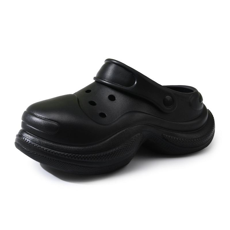 Girls' hole shoes heightening shoes wear thick soles, non-smelly feet, non-slip slippers, advanced sense