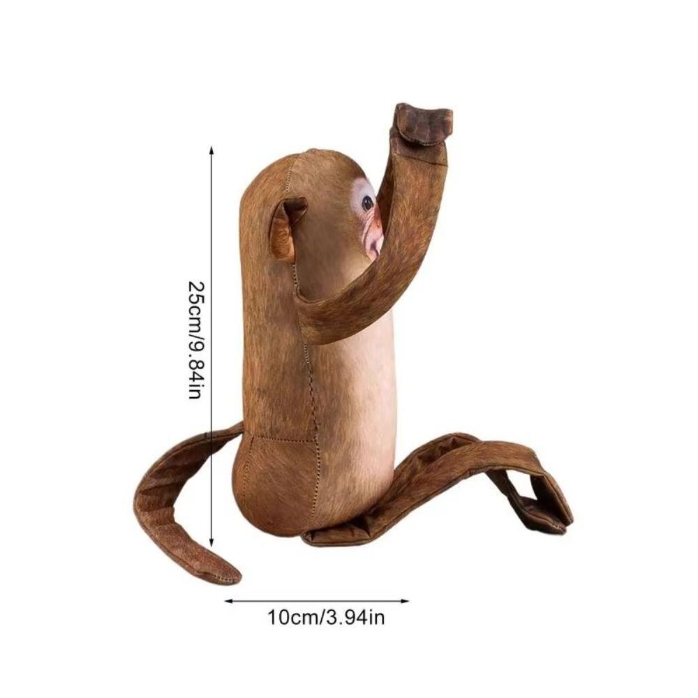 Sleeping Monkey Plush Dolls Stuffed Animal Monkey Stuffed Toys Monkey Plush Toys  Bag Accessories