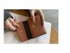 Genuine Leather Accordion Card Holder for Women - Compact, Anti-Demagnetization, Multi-Card Slots, Driver's License, Document Organizer