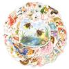 50Pcs/Set Watercolor Wafu Japanese Culture & Art Stickers DIY Fashion Doodle Decals Stickers