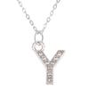 Mode Glanzende A-Z Letter Hanger Bedel Ketting 26 Initialen Alfabet Naam Sleutelbeen Ketting Feest Valentijnsdag Sieraden Cadeau
