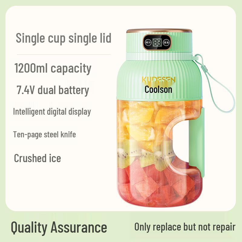 Wireless Rechargeable Portable Fruit Juicer Cup - Large Capacity for Home and Sports Use