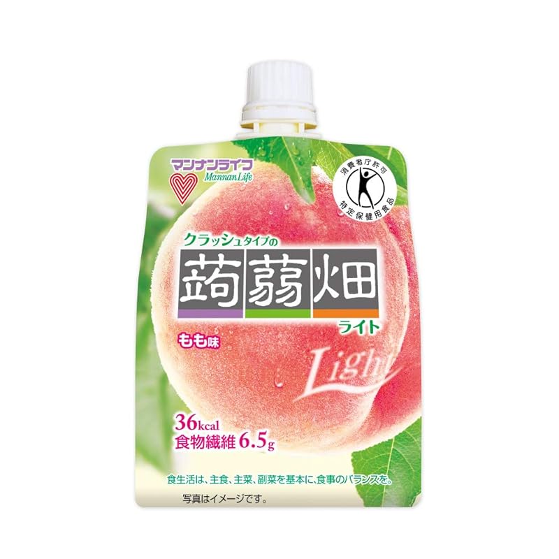 

[FOSHU] Mannan Life Crushed type konnyakubatake light peach flavor 150g x 6 pieces