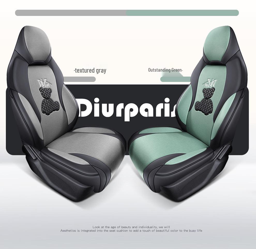 BYD Yuan Plus Universal Cartoon Car Seat Cushion - Full Coverage, All-Season Technology Cloth