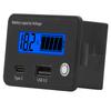 Digital Battery Monitor LCD Screen DC 8 To 30V USB Type C Port Battery Capacity Voltage Meter for