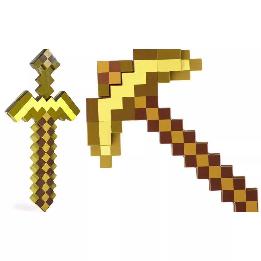 Minecraft 2-in-1 Transforming Sword and Pickaxe Toy - Hot Seller Gift