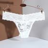 Sheer Women Lace Flower Briefs Mid Waist Floral Underpants Fashion Lace Thong Panties  Underwear