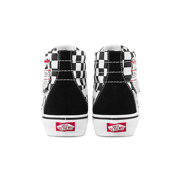 Vans Sk8 Hi Checkered Comfortable Fashion High-Top Skate Shoes Unisex Sneakers Black White VN0A4U161AA