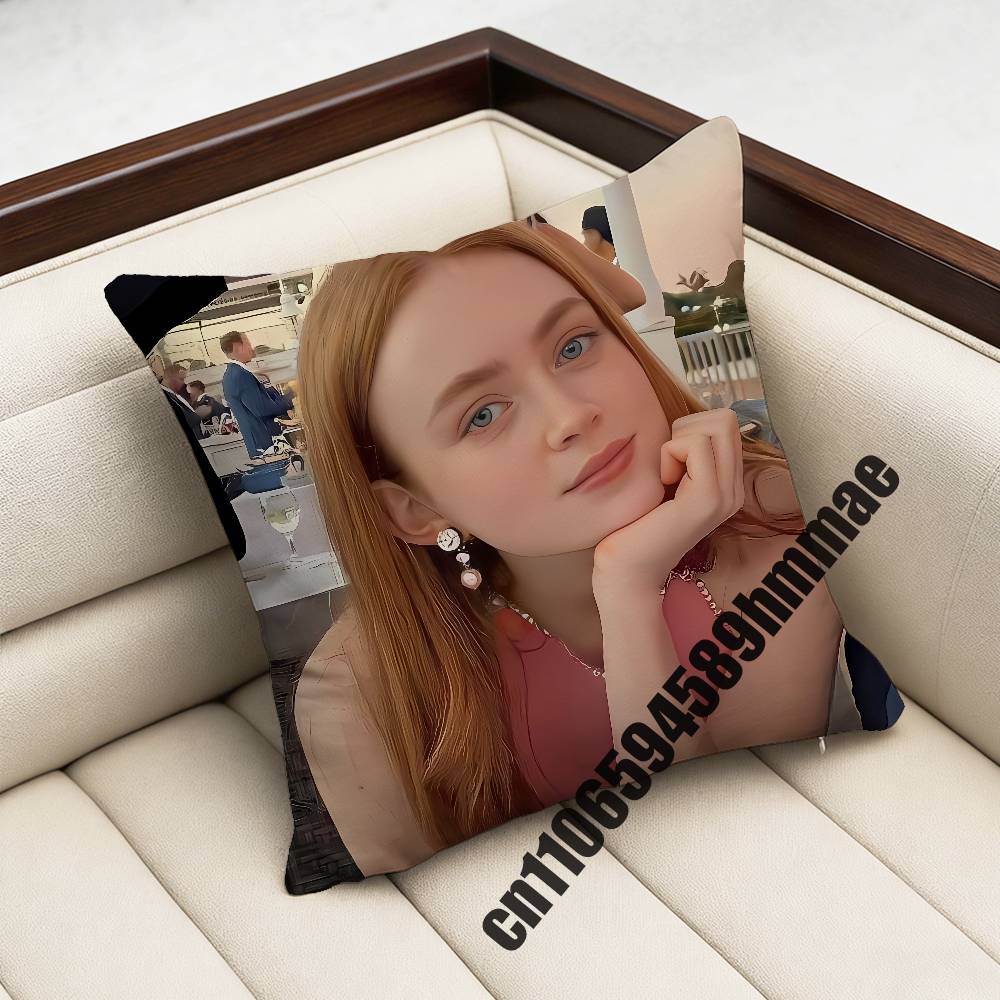 For Cool Funny SSadie Sink Throw Pillow Case Sham Xcm Xcm Square Bedroom Pillowcase Cushion Cover