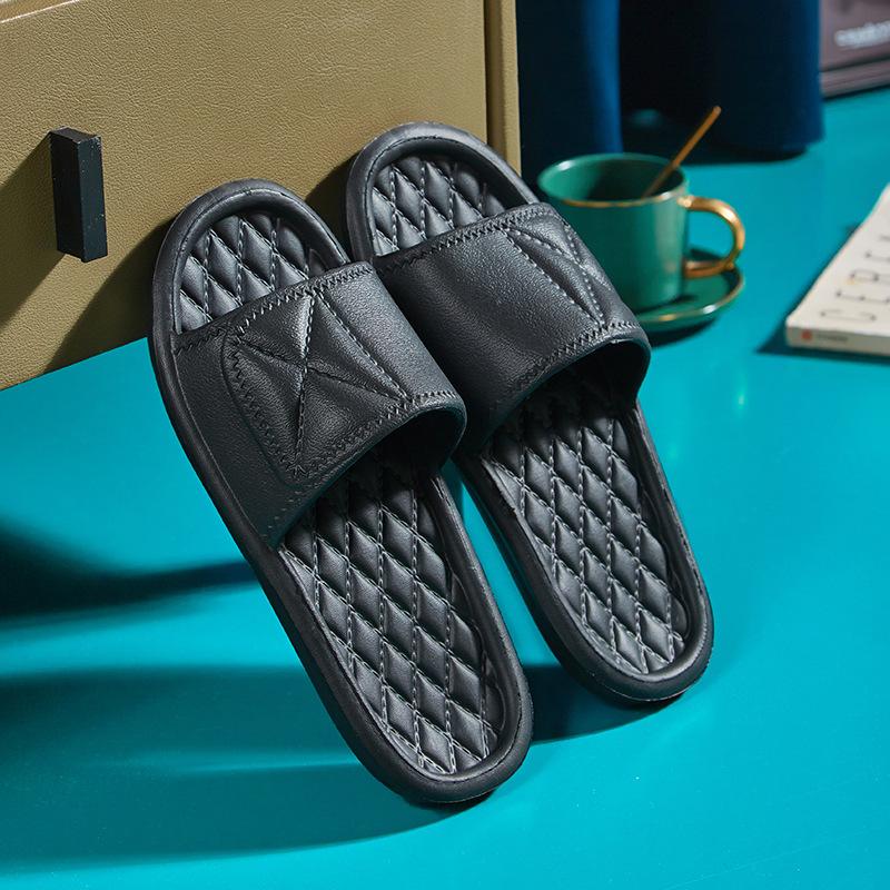 Candy color slippers outer wear women's indoor home couple non-slip men's sandals new