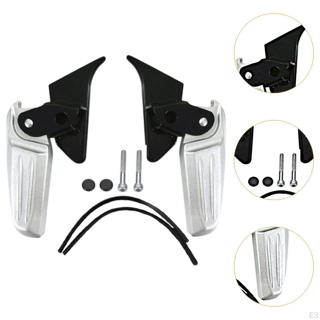 Rutschfeste Fußstützen, Einfache Montage, Rostfrei, Mehrzweck, Klapppedale für Autoteile