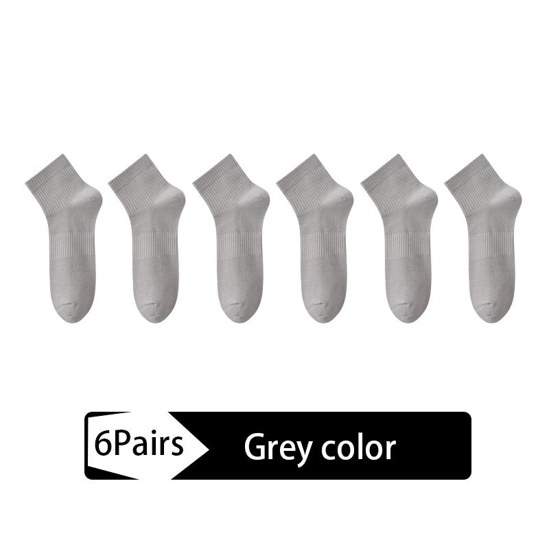 6Pairs High Quality Men's Mesh Socks Combed Cotton95% New Casual Breathable Socks Man Stripe Male Sock EU39-45