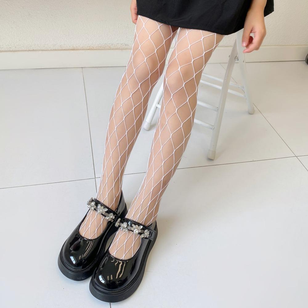 Girls Fishing Net Socks Summer Large, Medium and Small Mesh Socks Women's Small Pantyhose Bottom Net Socks