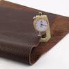 3mm Coffee Colored Thick Cowhide Leather, Deep Brown Top Layer Genuine Leather Fabric, Car Sofa Seat Cushion, Yoga Mat, Cooling
