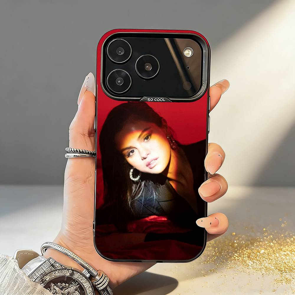 

S-Selena G-Gomez Singer Phone Case For iPhone17,16,15,14,13,12,11,Pro,MAX White Matte Shockproof Cover iPhone12