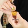 Large Charcoal Dunhuang Ask Heaven 108-Bead Bodhi Root Men's Bracelet for Cultural Play and Prayer.