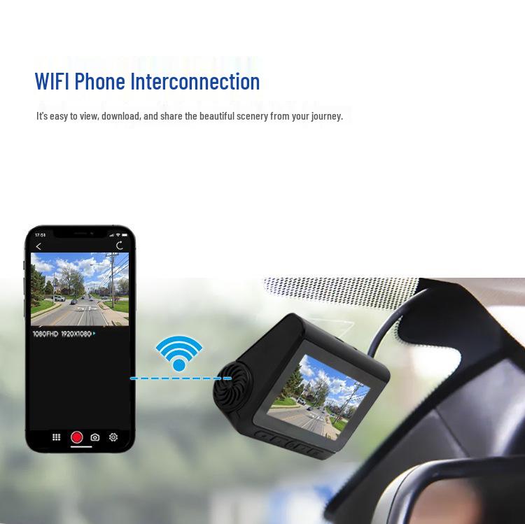 4K Dual Car DVR with GPS, WiFi, and Night Vision Dash Cam