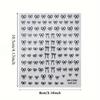 1pcs Black White Pink Mini Bowknot Design Nail Art Sticker Self Adhesive Lace Ribbons Bow Butterfly Decals Nail Art Decoration