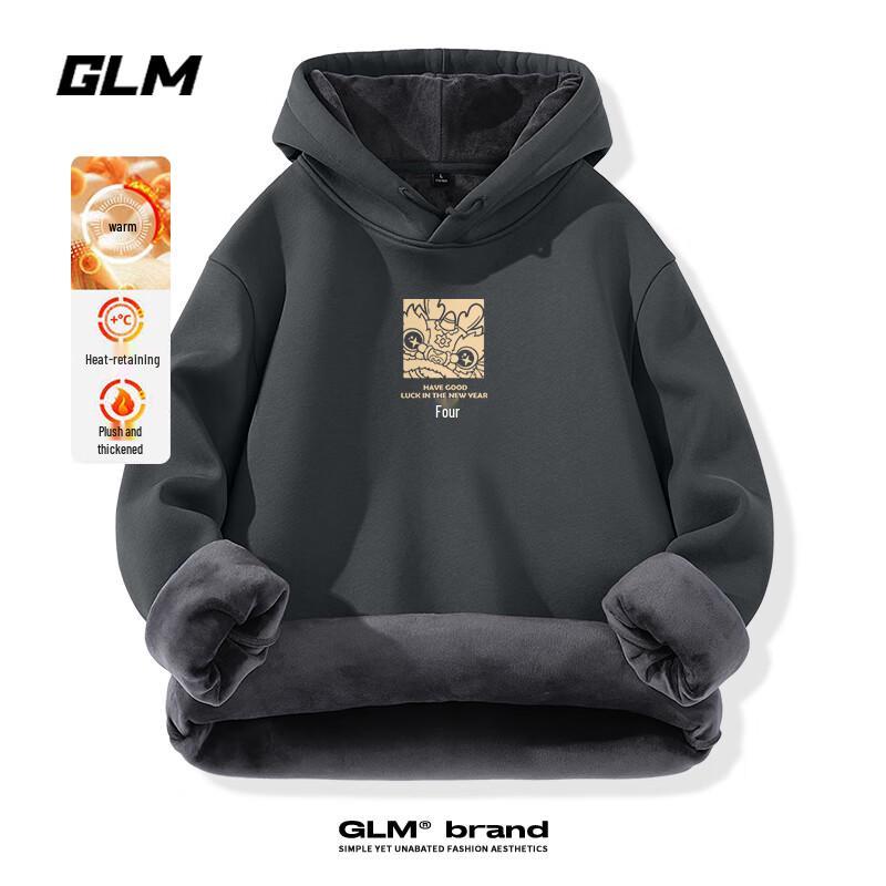 

GLM Men s Fleece Hooded Pullover Sweatshirt XL