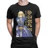 Fate Stay Night Saber Anime Fate Rin Simple T-Shirt  Vintage Pure Cotton Tees Round Collar Short Sleeve T Shirt Classic Tops
