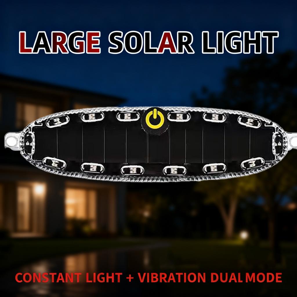 Car Solar Flashing Warning Light LED Warning Safety Flashing Strobe Light Motorcycle Night Warning Lamp Truck Visual Width Lamp