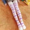 Japanese Mori Girl Animal Modeling Knee Socks Striped Cute Compression Autumn Winter Warm Sock Kawaii Cozy Long Thigh High Socks