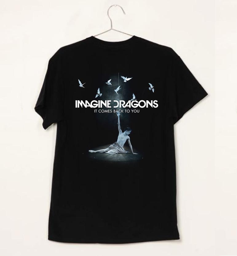 

Imagine Dragons Альбом It Comes Back To You Футболка Мужская Женская Футболка Все Размеры Унисекс Футболка XXL