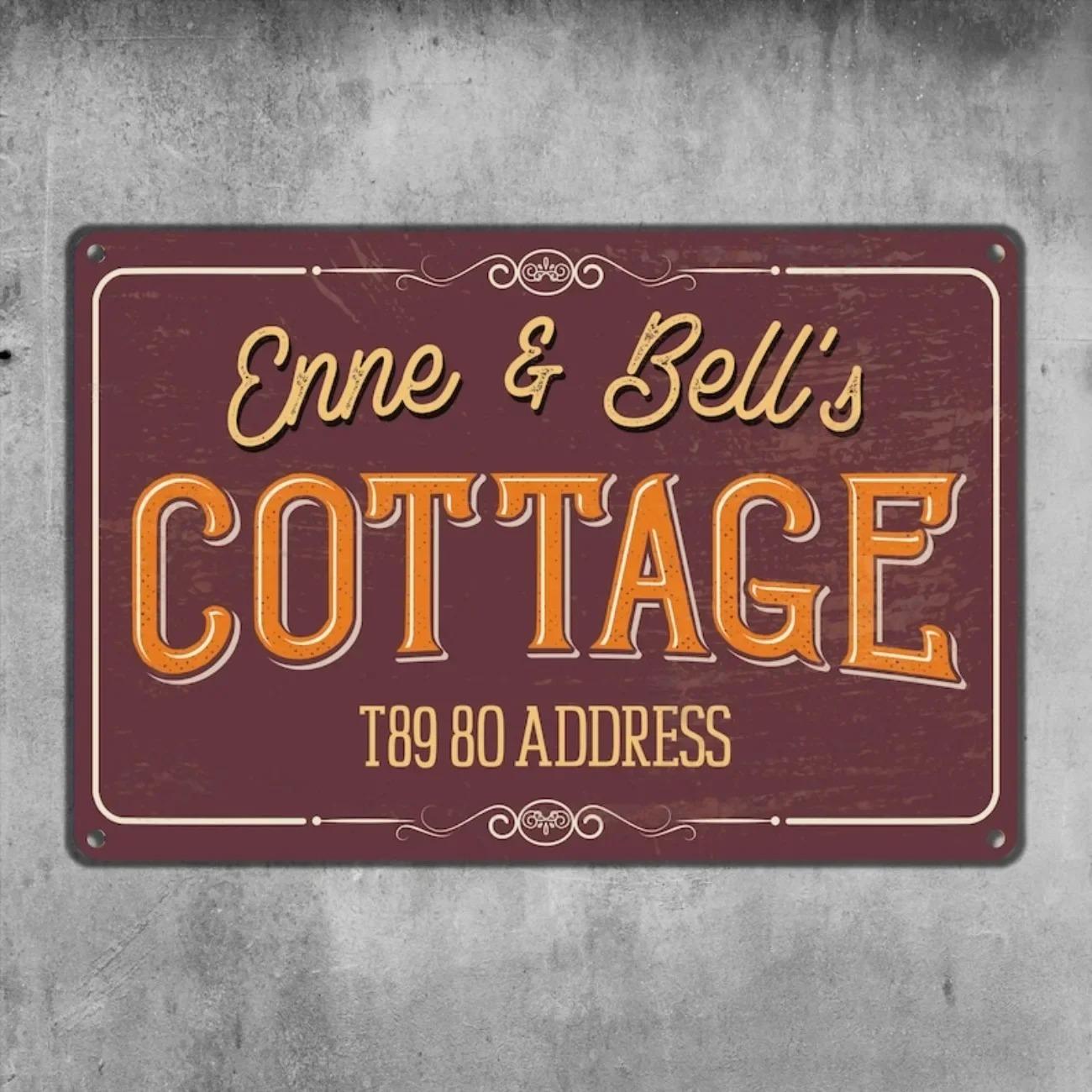 Custom Metal Garage Sign Customizable Retro Motorcycle Wall Art Workshop Plaque белый