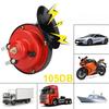 Car Horn 12V Super Loud Electric Air Horn Snail Train Horns 105DB Waterproof Auto Motorcycle Truck Boat Loudspeaker Universal