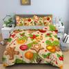 Merry Christmas Bedding Set King Queen Twin Size Duvet Cover Holiday Decorations For Bedroom