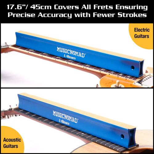 MUSICNOMAD Fret Leveling and Fingerboard Leveling Tool, 17.6" (45cm) L-Beam, MN811