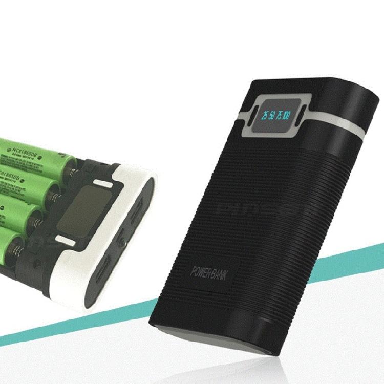 Practical 18650 Mobile Battery Case 4 Cells Detachable Design Easy Assembly LED Power Display Suitable for Enthusiasts