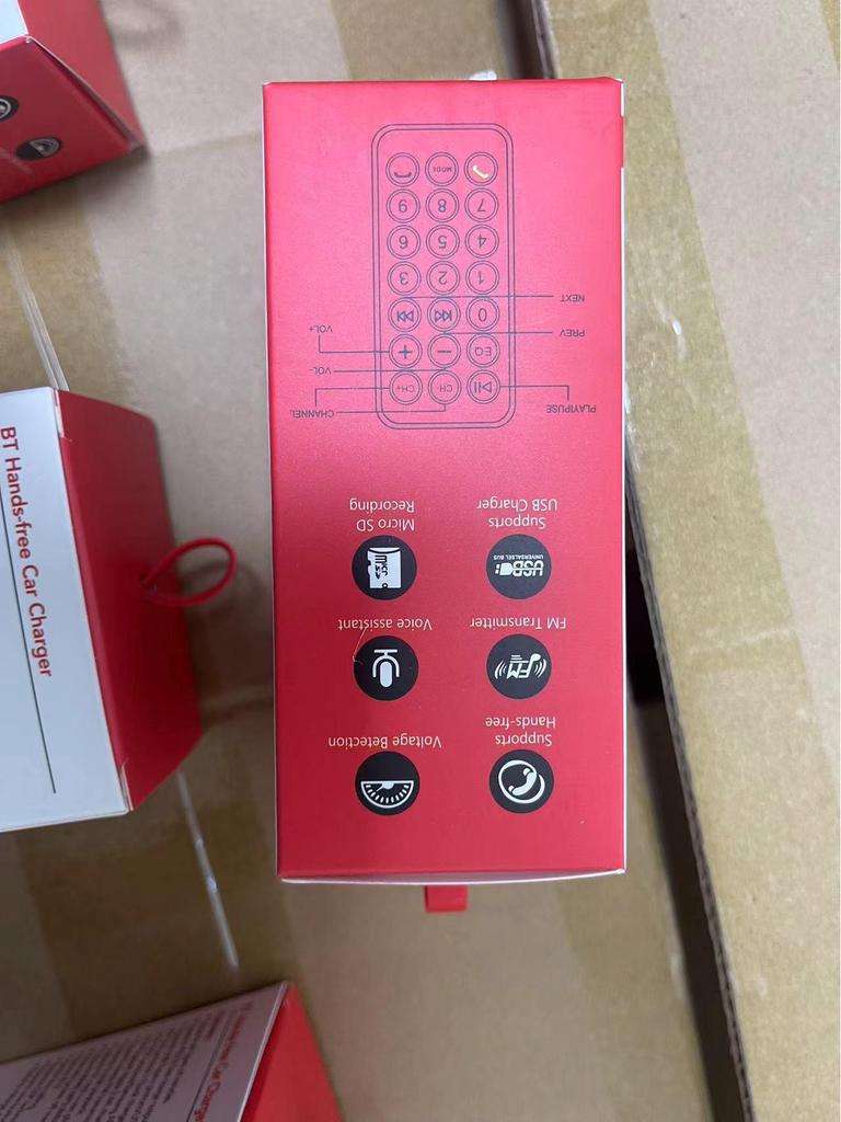 Car Bluetooth MP3 Player with Hands-Free Call, Voice Broadcast, PD Fast Charging, and USB Flash Drive.