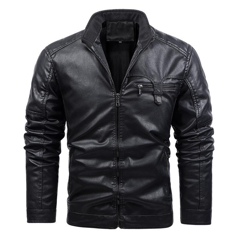 Herren Europäische PU-Lederjacke - Stil 2188