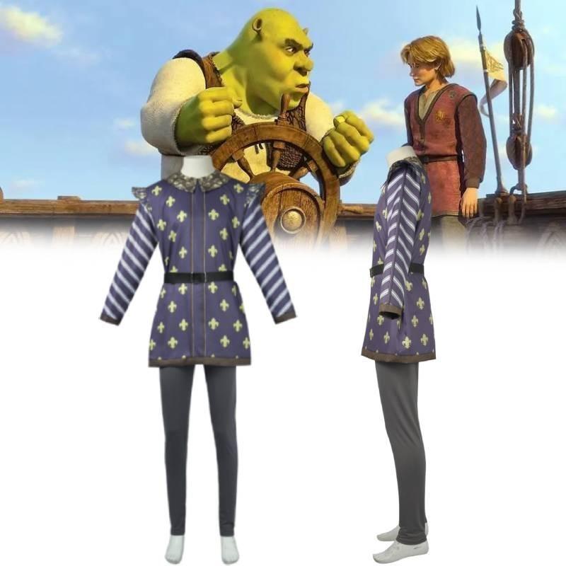 Shrek 3 Prince Charming Cosplay Costume Polyester Blend For Men 2024 Summer
