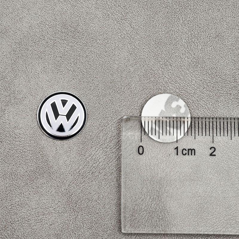 

VW GTI GOLF 2026 Hot For VW VOLKSWAGEN 14mm Car Key Shell Logo Emblem Fob Sticker For Volkswagen VW R-line GTI R Polo Golf Passa 2pcs