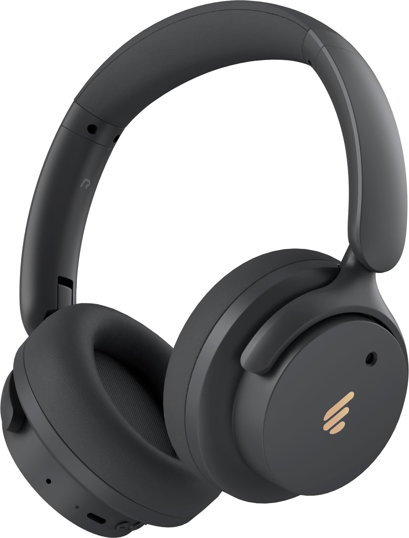 

Edifier H9 Bluetooth iPhone 75 Hours of Lightweight and Comfortable at Features Ambient Sound Spatial Wired and App Black Noise-Canceling Headphones,
