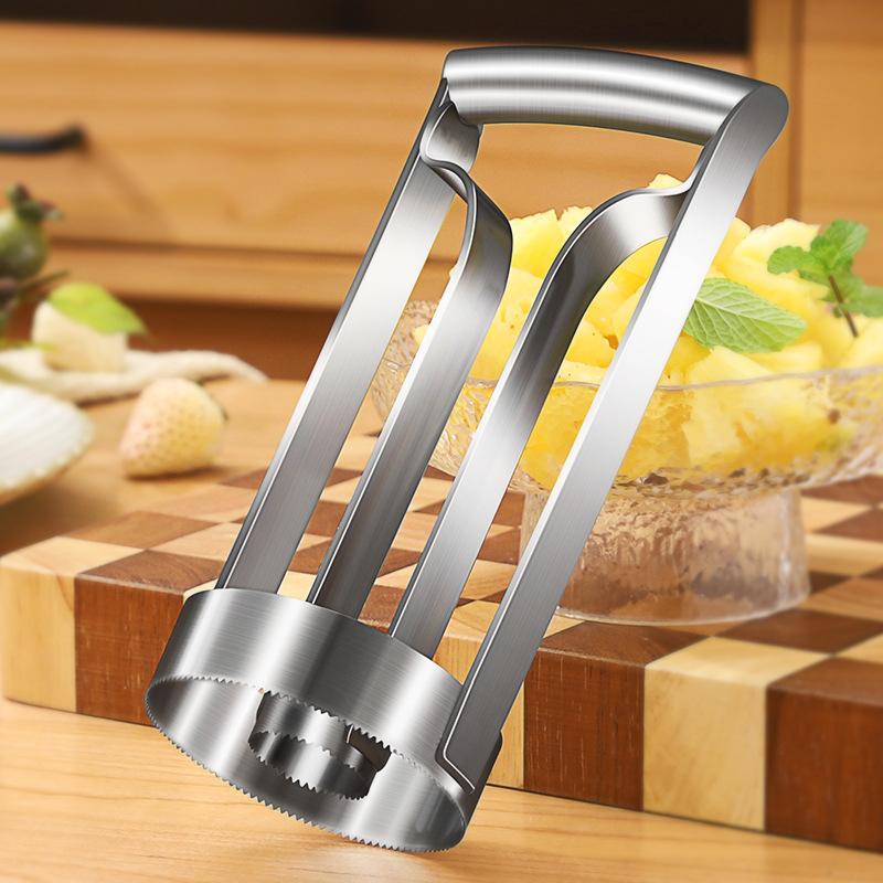 Pineapple Peeler Cutter Stainless Steel Ananas Meat Extractor Cut Corer Remover Machine Home Kitchen Knife Slicer Fruit Tools