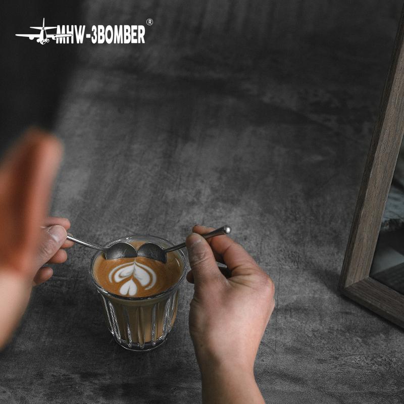MHW-3BOMBER Stainless Steel Coffee Stirring Spoon Exquisite Coffee Spoon Portable Coffee Tools Professional Barista Accessories