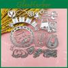 Birthday Art Baby Pattern Gift Metal Steel Cutting Dies Stencils Scrapbooking Craft Die 3d Diy Festival Card Making