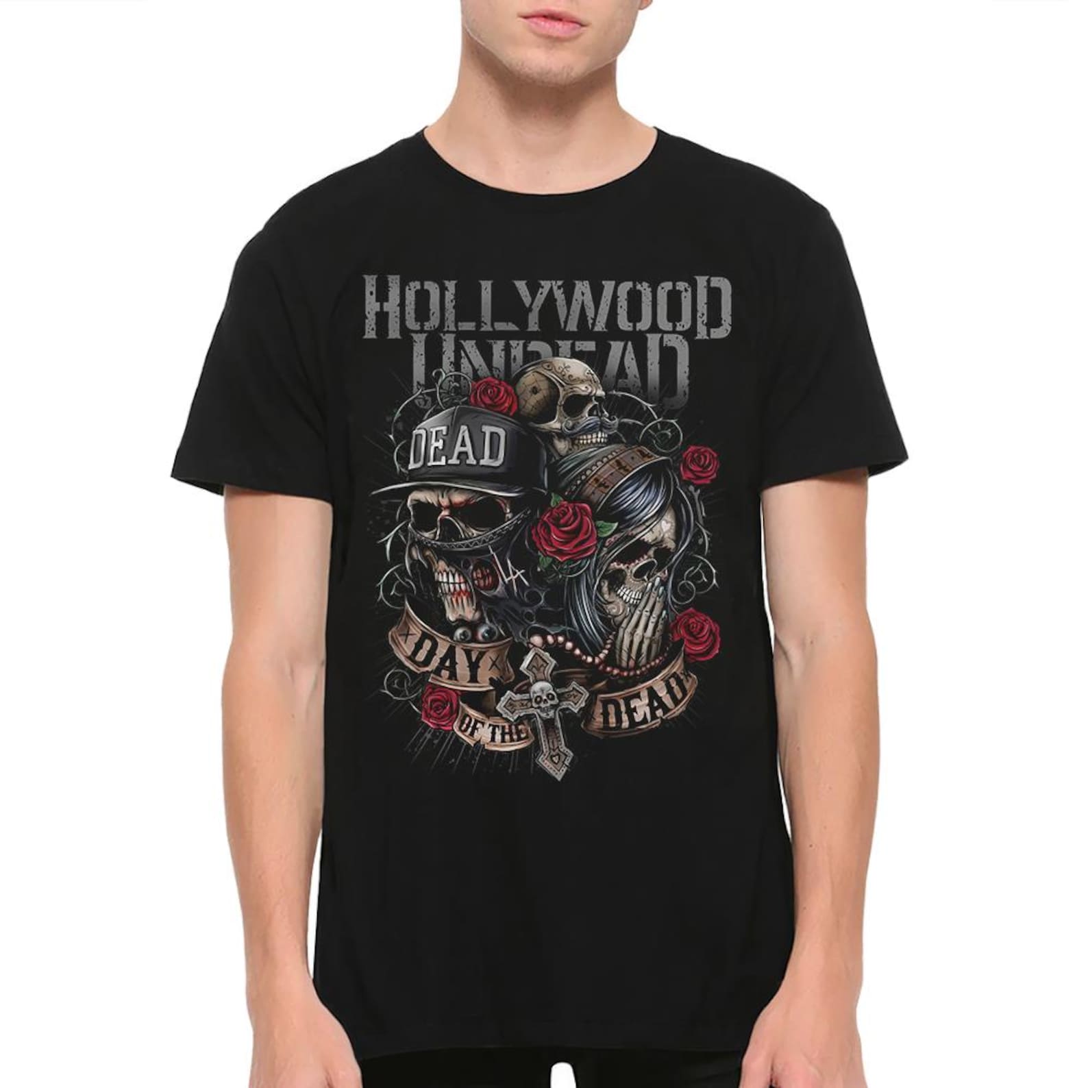 Hollywood Undead Day of the Dead T-Shirt, Men s and Women s Sizes Tee 4XL