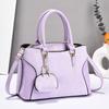 Fashion Splicing Design Shiny Snake Pattern Women Handbag With Pendant Small Bag