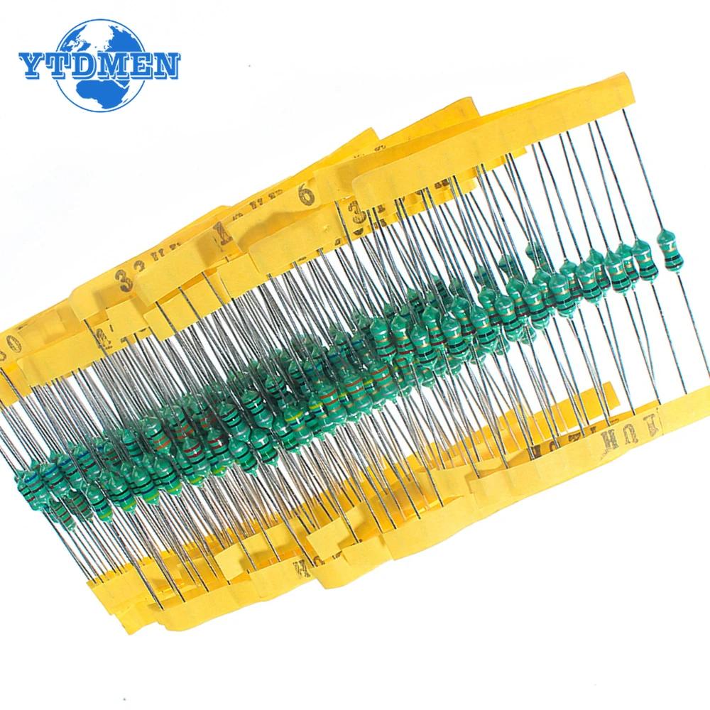 200PCS 0410 Inductor Assorted Kit 1uH-4.7MH 0.5W Color Ring Inductance 1UH 2.2UH 4.7UH 6.8UH 47UH 220UH 1MH 20 Values Inductors