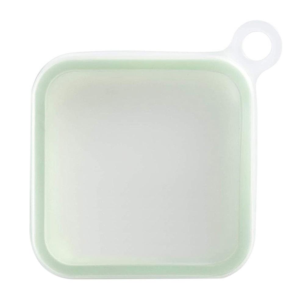 

Portable Sandwich Toast Box Silicone + PP Food Container Kids Lunch Bento Box (BPA Free,No FDA) A