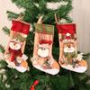 Three-dimensional Printed Christmas Stocking Gift Bag Snowman Christmas Decorations Small Gifts for Children