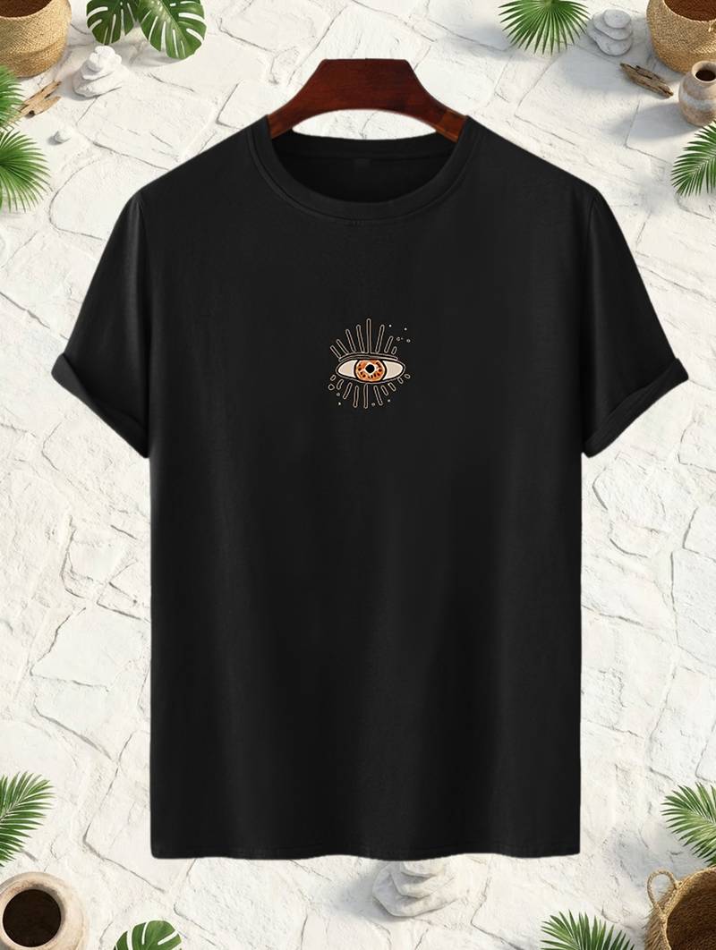 

Men s SEE YOU Printed T-shirt | Desert Print | Cotton | Crew Neck XL